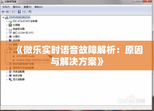 《微乐实时语音故障解析：原因与解决方案》