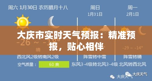 大庆市实时天气预报：精准预报，贴心相伴