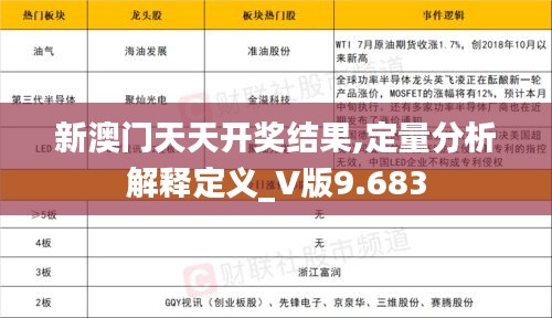 新澳门天天开奖结果,定量分析解释定义_V版9.683