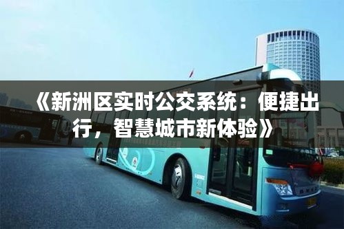 《新洲区实时公交系统：便捷出行，智慧城市新体验》