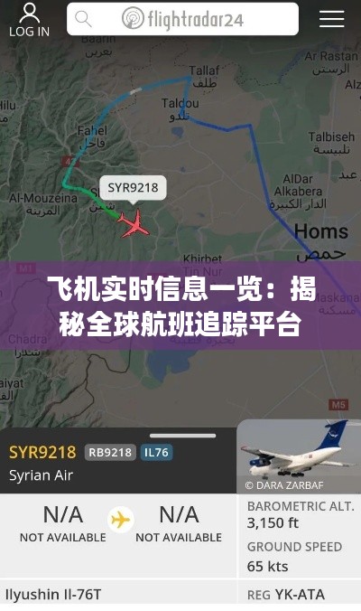 飞机实时信息一览：揭秘全球航班追踪平台