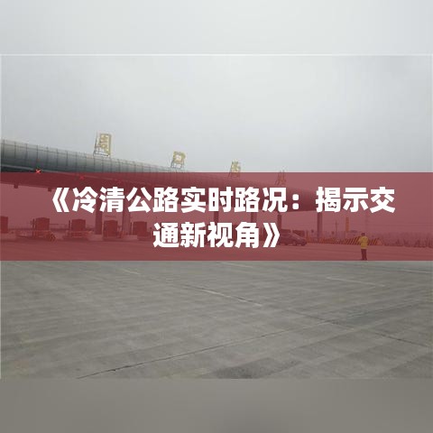 《冷清公路实时路况：揭示交通新视角》