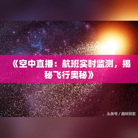 《空中直播：航班实时监测，揭秘飞行奥秘》