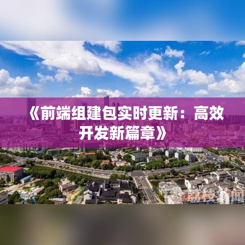 《前端组建包实时更新：高效开发新篇章》