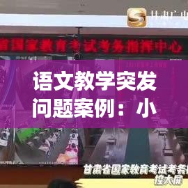 语文教学突发问题案例：小学语文课堂突发事件处理案例 