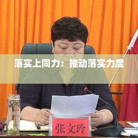 落实上同力：推动落实力度 