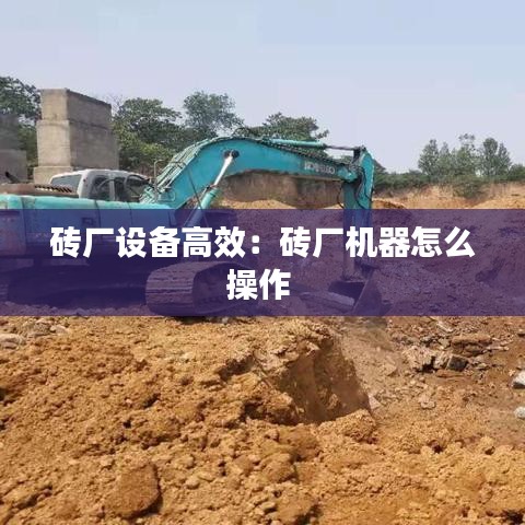 砖厂设备高效：砖厂机器怎么操作 