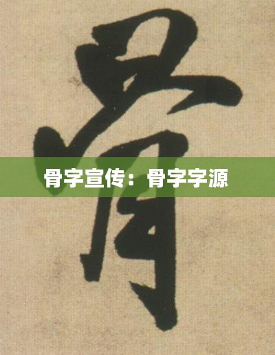 骨字宣传：骨字字源 