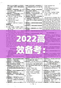 2022高效备考：高效备考新模式2021英语答案 