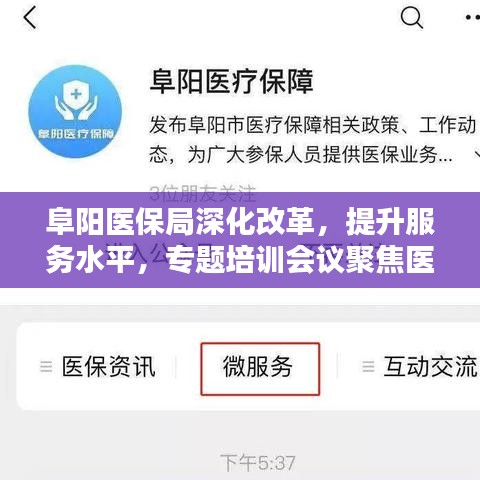 阜阳医保局深化改革，提升服务水平，专题培训会议聚焦医保改革