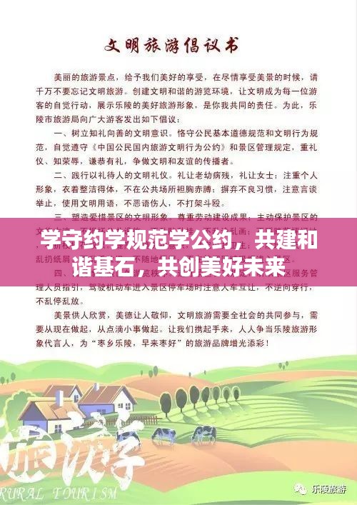 学守约学规范学公约，共建和谐基石，共创美好未来