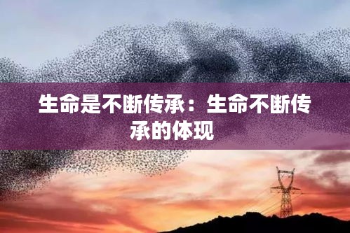 生命是不断传承：生命不断传承的体现 