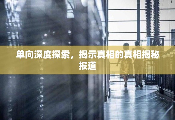 单向深度探索，揭示真相的真相揭秘报道