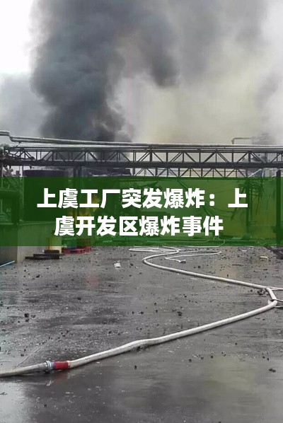 上虞工厂突发爆炸：上虞开发区爆炸事件 