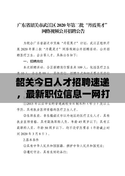 韶关今日人才招聘速递，最新职位信息一网打尽