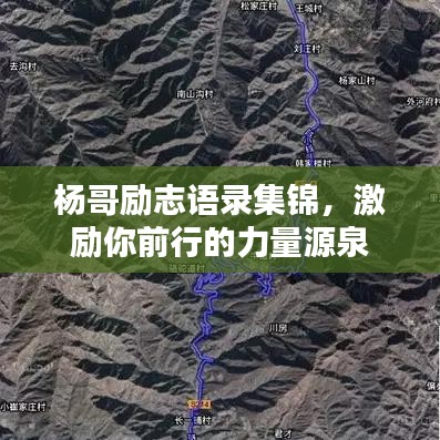 杨哥励志语录集锦，激励你前行的力量源泉