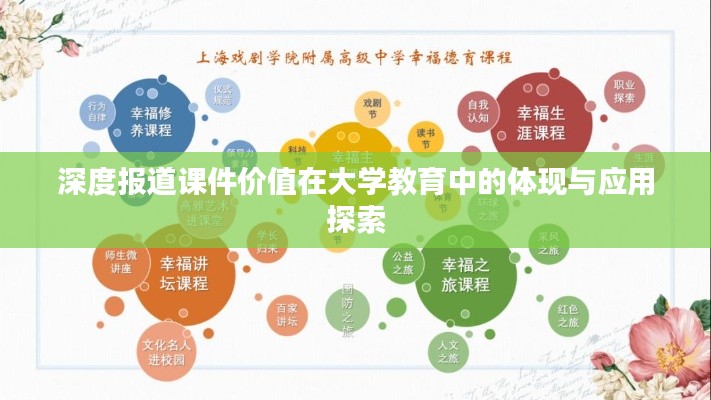 深度报道课件价值在大学教育中的体现与应用探索