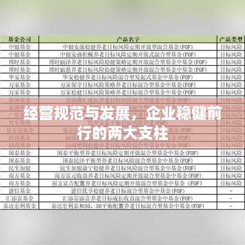 经营规范与发展，企业稳健前行的两大支柱